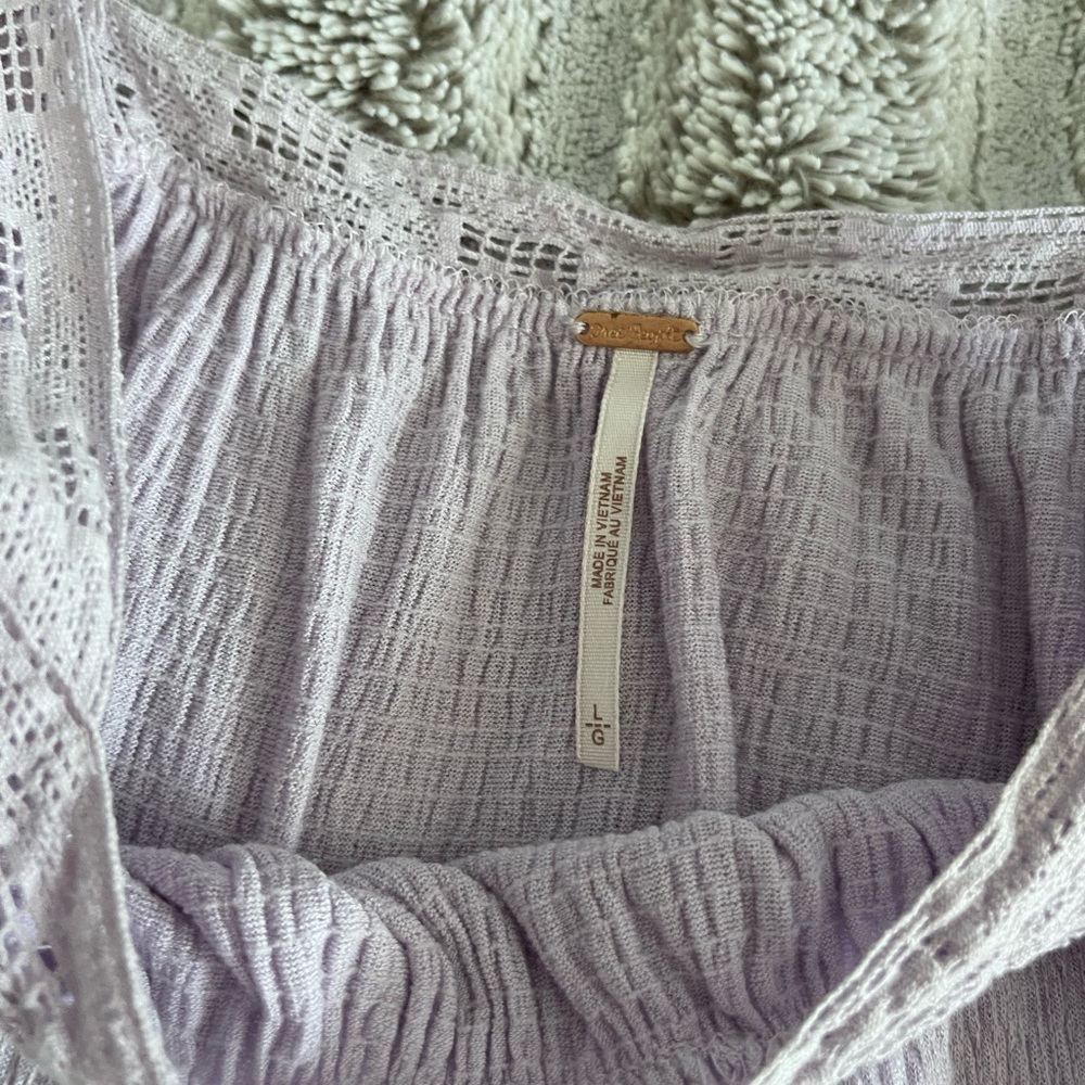 Free People sleeveless tunic dress in lavender size L - Picture 3 of 9